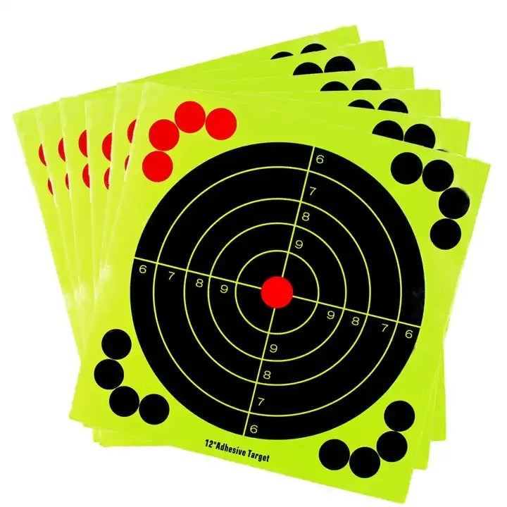 Piaoyu 12 Inch Archery Target Paper Face Archery Target for Arrow Bow Shooting Hunting