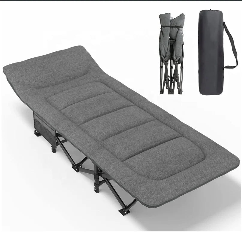Hot Sales Outdoor Portable Foldable Strong and Light Weighted Camping Beds with Soft and Comfortable  Mattress