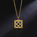 Fashion Stainless Steel Barcelona Flower Necklace Hollow Out Flower Charms Necklace Gold Plated Flower Jewelry Gifts for Women