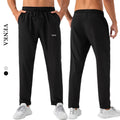 Solid Color Custom Logo Fitness Pants Men's Quick Dry Loose Straight-leg Sweatpants With Pocket Running Gym Training Pants