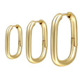SP Fashion Jewelry 18K Plated Geometric Huggie Hypoallergenic Wholesale Big Large Gold Statement  Hoop Earring