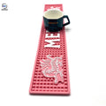 OEM Embossed logo Rubber bar Mat Beer Anti slip PVC bar Runner