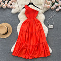 Summer Sleeveless Casual Dress Women High Waist Midi Spaghetti Slip Dress Ladies Elegant Dresses Clothes Women Wholesale
