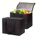 Insulated Reusable Recyclable Collapsible Cooler Bag Heavy Duty Large Non-Woven Grocery Bags