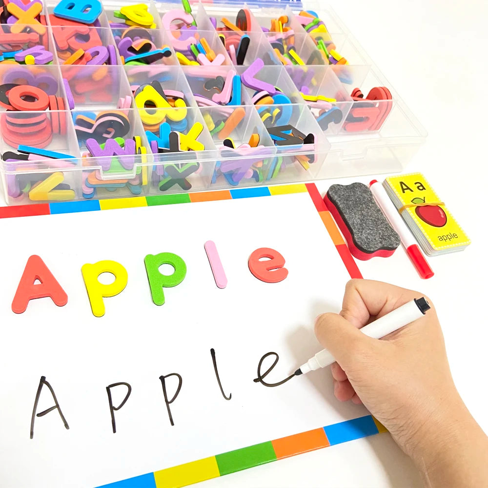 ABC Magnets for Classroom Letters Numbers with Magnetic Board