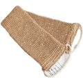 Ramie Jute Bath Towel Shower Towel Back Body Exfoliating Belt Shower Scrubber for Body Cleaning Bathroom Shower Strap