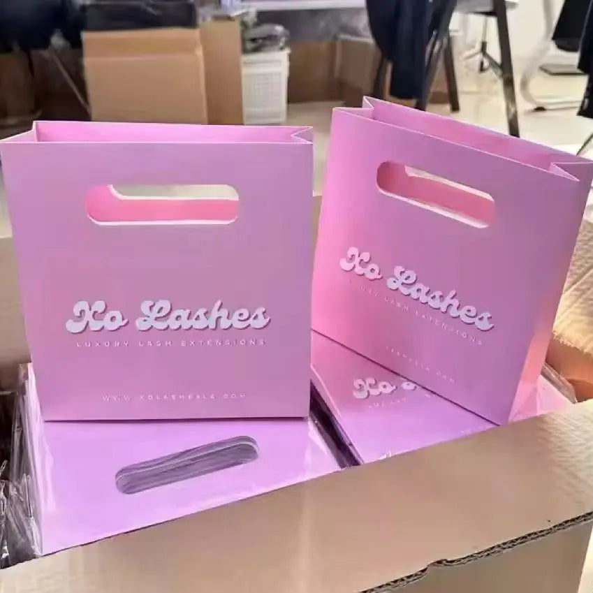 Packaging  Shopping  Paper Bags China Factory Custom Logo Printing Kraft Paper Bag