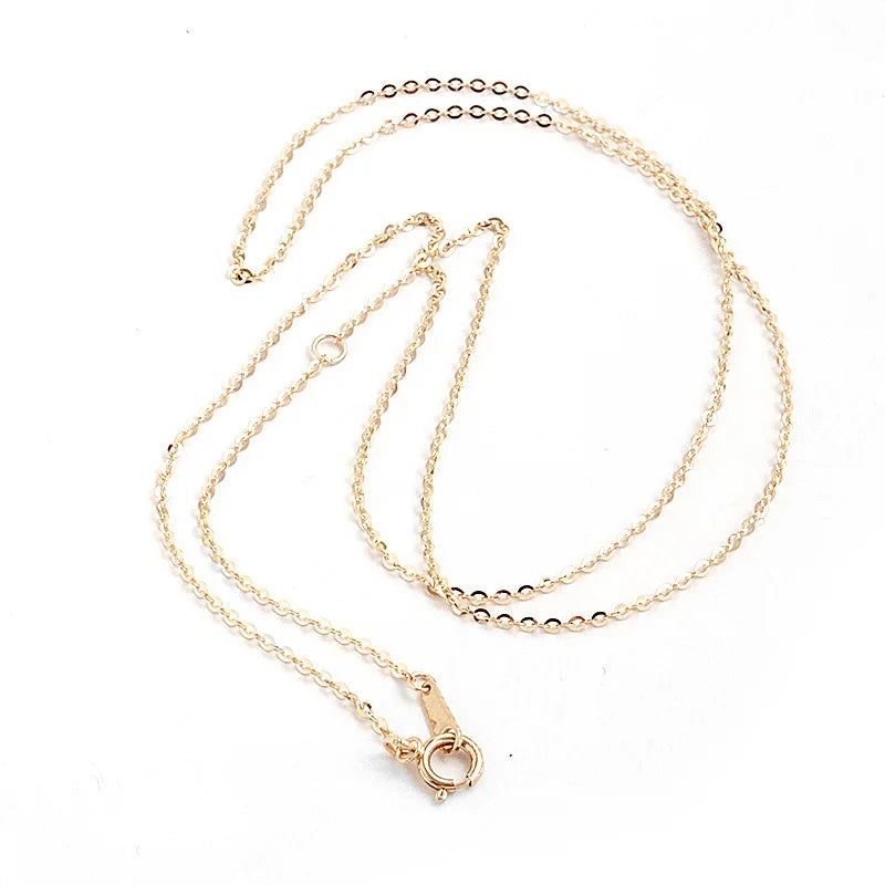 Dainty Chain Match Pendant Only 14K Gold Plated Over 925 Sterling Silver Chain Necklace