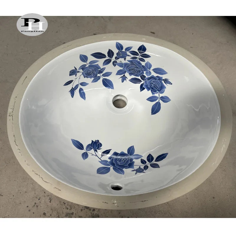 Hotsale New Design Sanitary Ware Bathroom Basin Oval Ceramic Under Counter Sinks Contemporary Design 3-Year Warranty