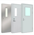 New Popular Anti-theft Sound-proof Fireproof Fire Rated Steel Door for Hospital Use Manual Opening Modern Design Finished