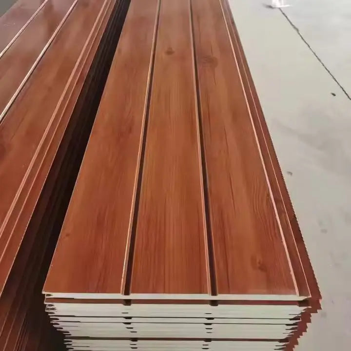 Polystyrene Insulation for Kitchen Prefab House Dining Hotel Bedroom Living Room Walls Aluminum Polyurethane Sandwich Panels