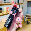Fashion Astronaut French Bulldog Keychain Space Spaceman Bulldog Car Keyring Creative Universe Aviation Puppy Bag Pendant Gift