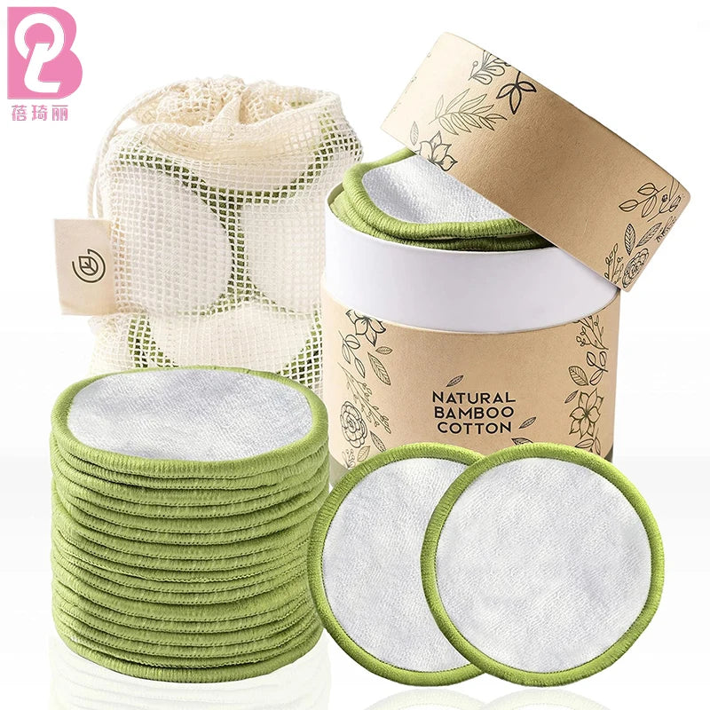 Beiqili Private Label Reusable Makeup Remover Pads Washable Microfiber Cotton Face Cleansing Powder Magic Remover