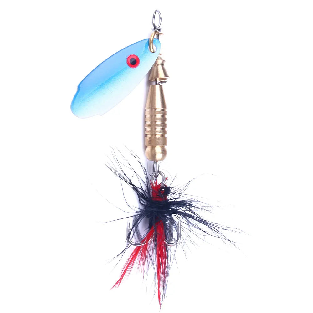 6g Fishing Multiple Styles Inline Spinner Lure  Metal Spoon Bass Spinner Bait for Bass