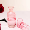 Wholesale Hot Sale Nordic Light Luxury Modern Household Creative Juice Water Pink Glass Teapot Cup Set