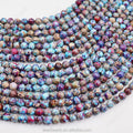 Wholesale Natural Dyed Mix Blue Purple Imperial Jasper Beads Aqua Terra Jasper Beads for Bracelets Making 6mm 8mm
