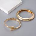 European American Fashion Trend Simple All- Match Niche Arm Women Bracelet Sweet Multi-layer Hollow Chain Link Bracelets Alloy