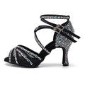 Latest Fashionable and Beautiful L508  Women's High Heel Satin Latin Ballroom Salsa Dance Shoes