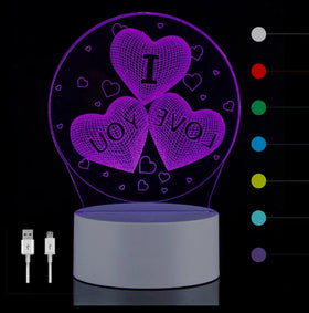 Smart Home Decor Visualization Acrylic Customized Led marvel 3d Illusion Led Lamp Base 7 Color Rechargeable Table Night Light