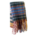 Wholesale Luxury Stylish Polyester Scarf for Women Ladies Girls Winter Plaid Scarves Shawls With Tassels Accept Customize Logo