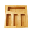 Multifunctional Dispenser Organizer Bamboo Food Storage for Kitchen Drawer Dividers Expandable