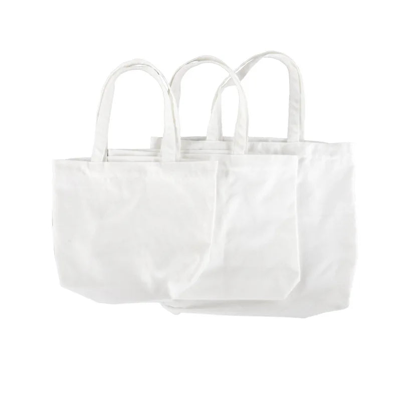 Courage Hot Sale Custom Logo Printed Women Shopping Polyester Tote Bag Blank Canvas Shoulder Bag for Sublimation