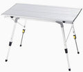 Wholesale Customized Lightweight Aluminum Picnic Table Portable Folding Camping Table Height Adjustment for Outdoor Beach Use