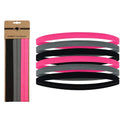 Wholesale Custom Non-Slip Silicone Thin Skinny Elastic Unisex Yoga Sports Headband with Logo 14cm