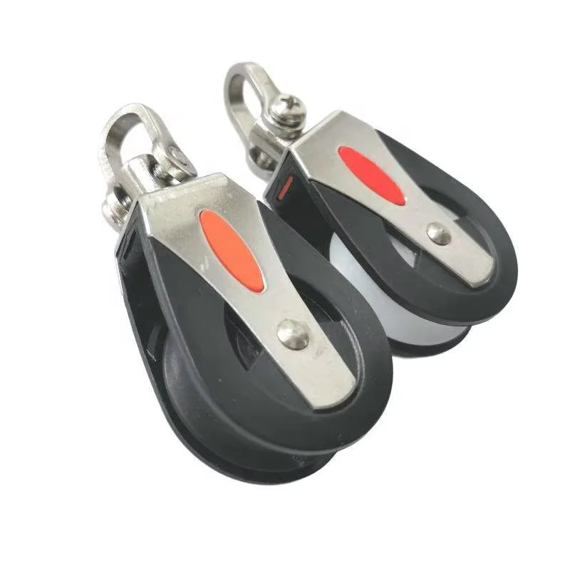 Hot Selling Mini Zinc Alloy Stainless Steel Nickel Pulley Block Single-wheel with Round Eye Pilates Pulley