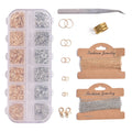 Stainless Steel Jewelry Making Kit Supplies Accessorize Set Lobster Clasp Open Jump Rings Earring Hook Clip Buckle for Creating