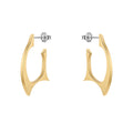 Original Design 18K Gold Plated Stainless Steel Jewelry Geometric Irregular Thorns Ear Stud for Women Party Earrings E221451