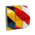 Self-Adhesive Waterproof License Plate Grade Reflective Tape Red-White Stickers Vehicle Trailer Truck Customizable Material