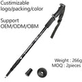 Wholesale Modern Travel Hiking Walking Stick Aluminum Alloy 3-Section Telescopic Collapsible Adjustable Trekking Poles