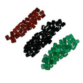 Green Red Black Emerald Cut 3x5mm Small Size Natural Agate Onyx Loose Gemstones for Jewelry