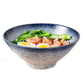 Restaurant Japanese Glazed Eco-Friendly Dishwasher Safe 9 Inch Ceramic Porcelain Ramen Soup Bowl for Noodle Serving