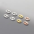 Minimalism 925 Sterling Silver Gold Plating Pig Snout Connection for Jewelry Making Accessories Supplies