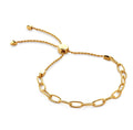 Milskye Style Beautiful Fashion Fine Jewelry for Women 14k Gold Plated 925 Silver Link Friendship Chain Bracelets