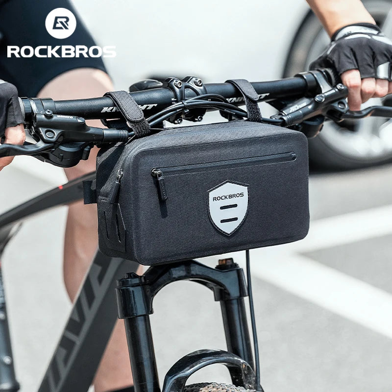 ROCKBROS Front Tube Bag Bicycle Handlebar Frame Bag Waterproof Shoulder Bag