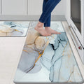 Kitchen Rugs and Mats Set Anti Fatigue Mat PVC Non Slip Golden Kitchen Mats for Floor Bathroom Desk Runner Laundry
