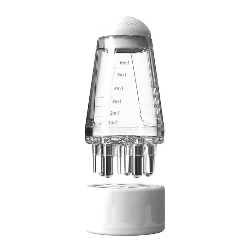 Handhold Scalp Care Oil Liquid Brush Anti Hair Loss Solution Bottle Applicator Scalp Massage Wide Tooth Hair Washing Comb