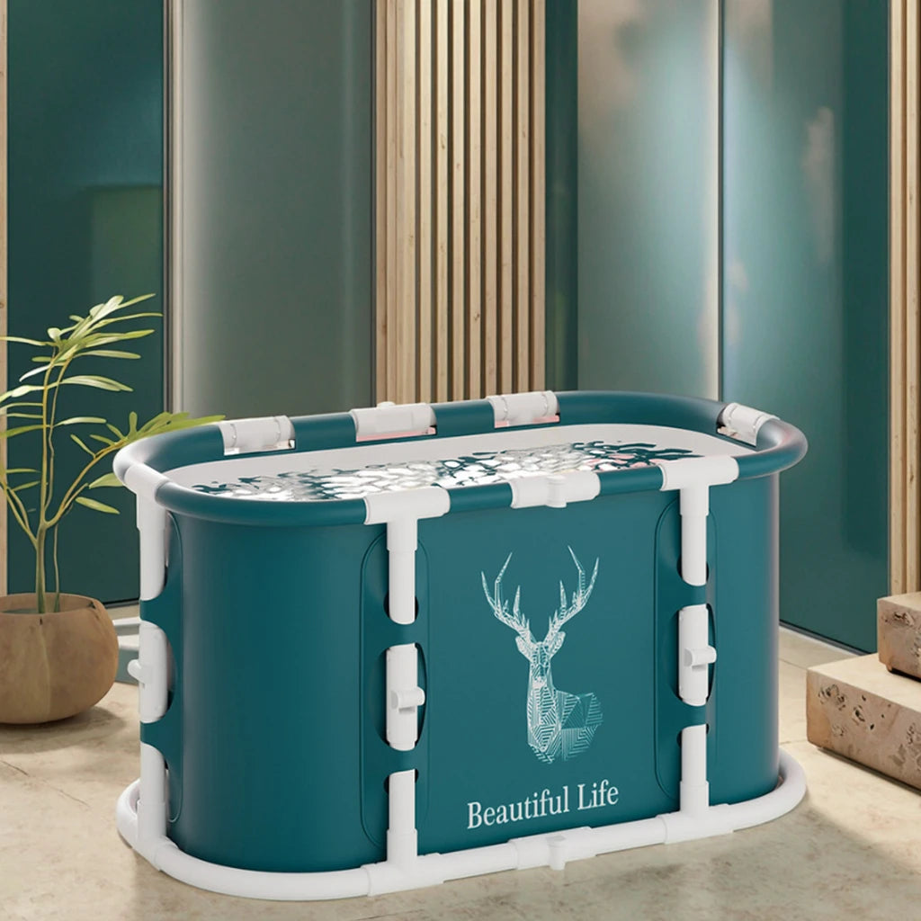 2025 Hot Selling Durable Adult Kids Portable PVC Ice Bath Tub High Quality Folding Spa Easy Install 60gal+ Indoor Outdoor MegaBDM