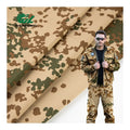RTS 80%Poly 20%Cotton Printed WR Anti-Tearing Desert Flecktarn Camouflage Ripstop Fabric Garments