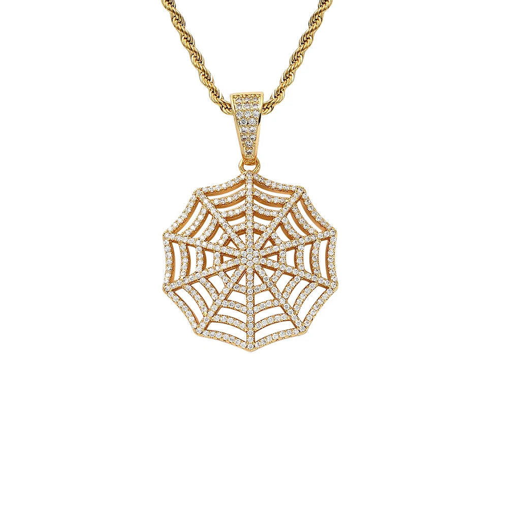 CN317 Bling Bling Brass Zircon Pendants Iced Out Hip Hop Necklace Jewelry