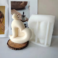 3D Large Size Double Love Shaped Candle Mold Aromatherapy Heart Candle Silicone Mold for Home Decoration