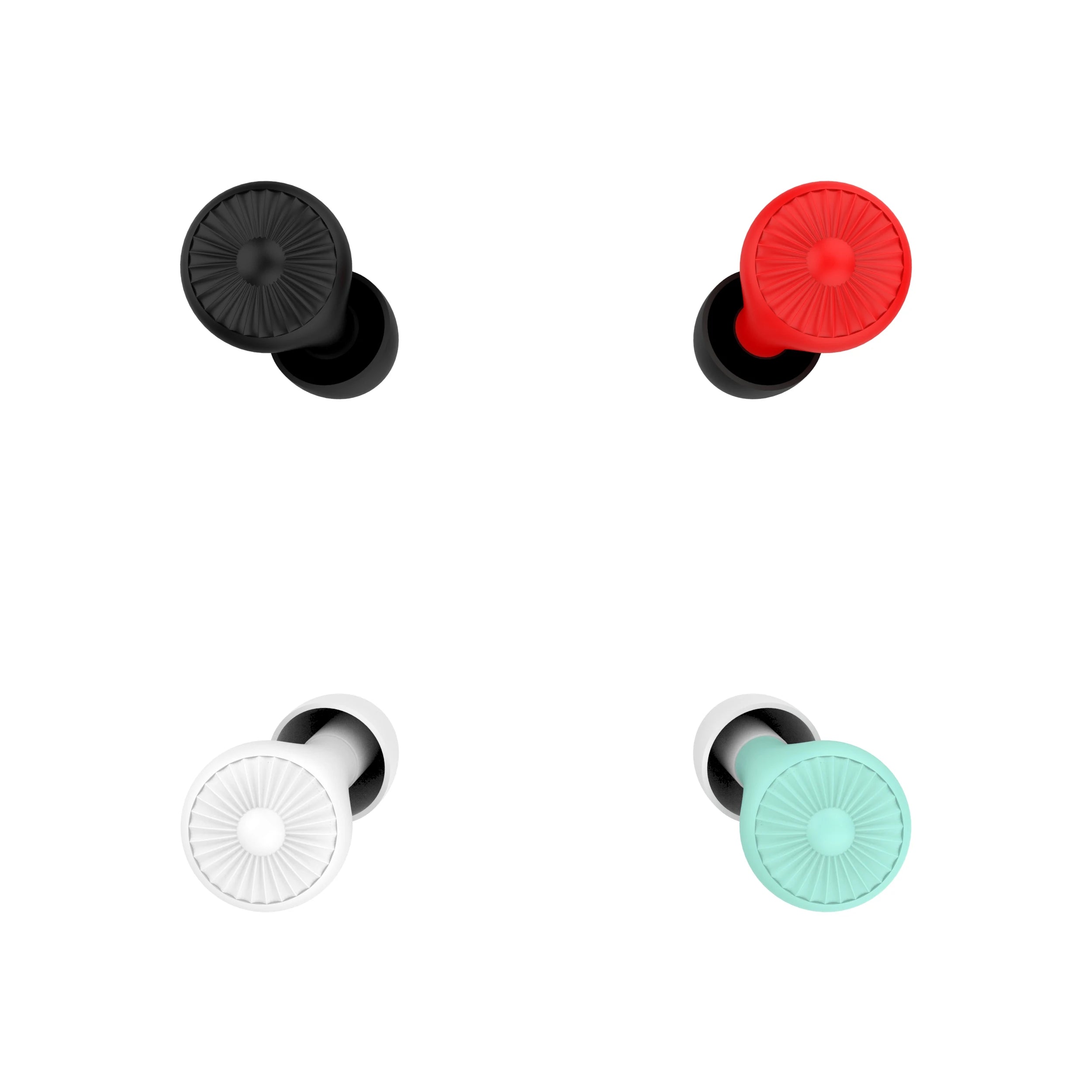 2 Pairs Olyga EP045 Foldable Push-In Elastic Silicone Reusable Noise Reduction Hearing Protective Earplugs