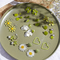2024 Spring Summer Avocado Color Korean Earrings Jewelry Wholesale