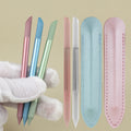 BIN New Arrival Colorful Cylindrical Glass Nail File Manicure Crystal Carving Grinding Stick for Nail Arts
