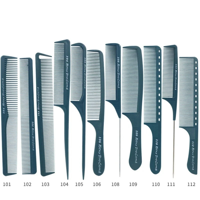 Hot Sell Custom logo Salon Cutting Dark Green Hairdressing Plastic Wholesale Barber Combs ABS Comb High Temperature Resistance