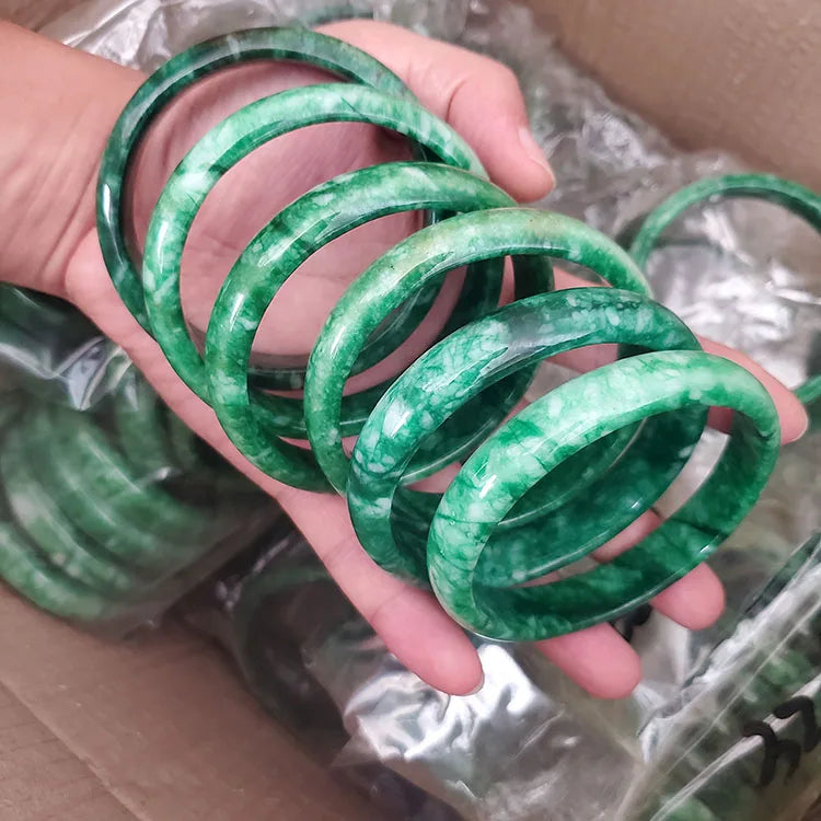 Fashion Jewelry Natural Jade Stone Bracelet Women's Real Jade Bangle Bracelet Women
