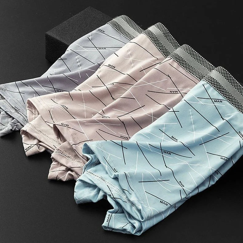 Custom Men's White Cotton Briefs Underwear with Pocket Breathable XL Boxers Embroidered Logo Low MOQ Silk Knitted Fabric